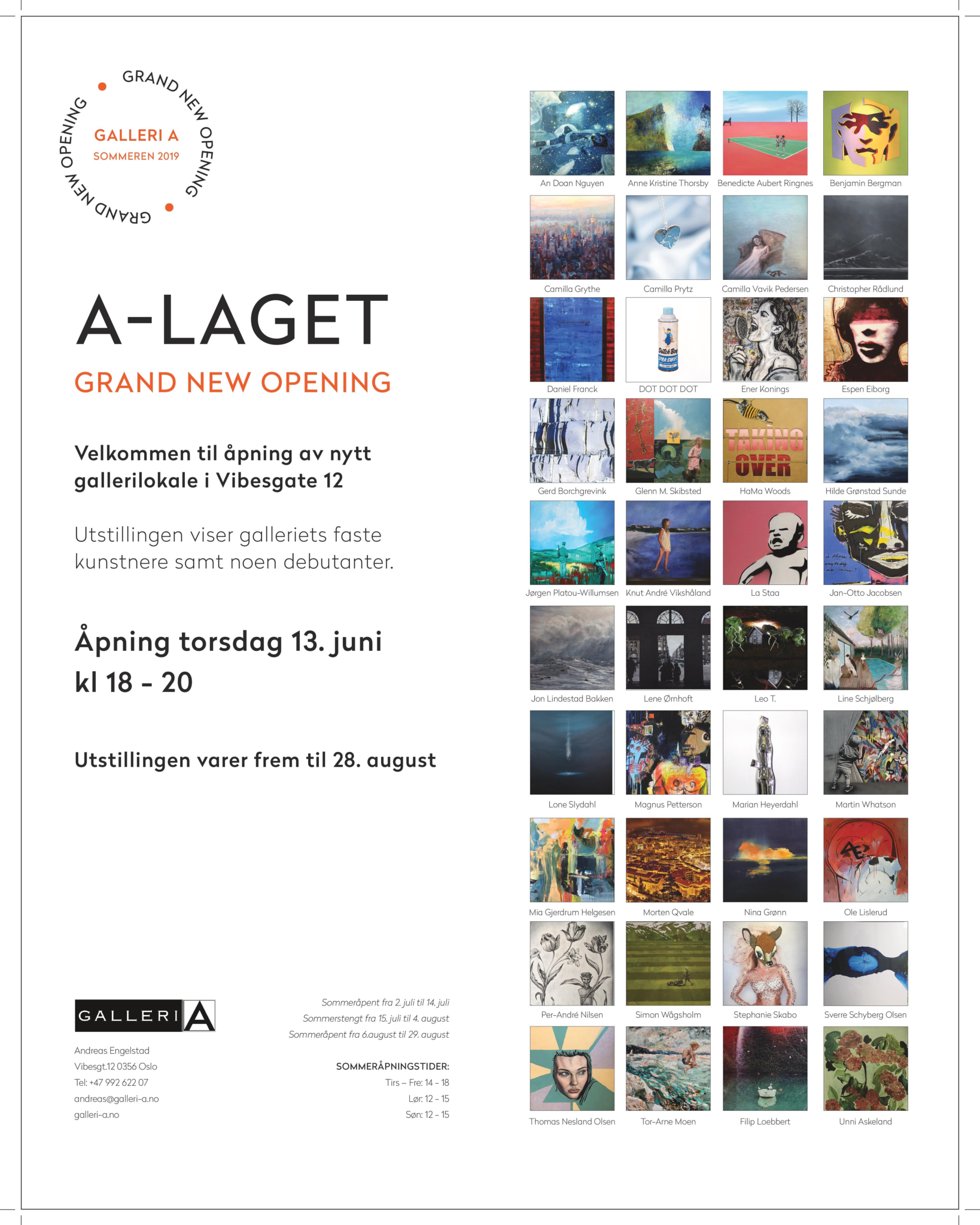 Galleri A stiller ut Leo T (Svein Tråserud) på "A-laget"!